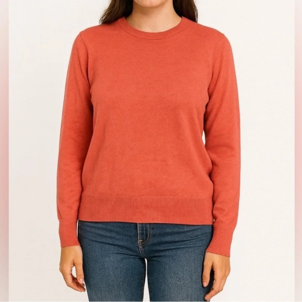 J.Crew Red Crewneck Sweater Long Sleeve‎ Pullover Women’s XL